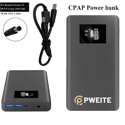 CPAP Battery Pack Power Bank DC Output 12V 15V 19V 20V 24V 3.75A 2.5A Powerbank For Resmed S9 Airsense 10 S11 S10 Airmini Curve